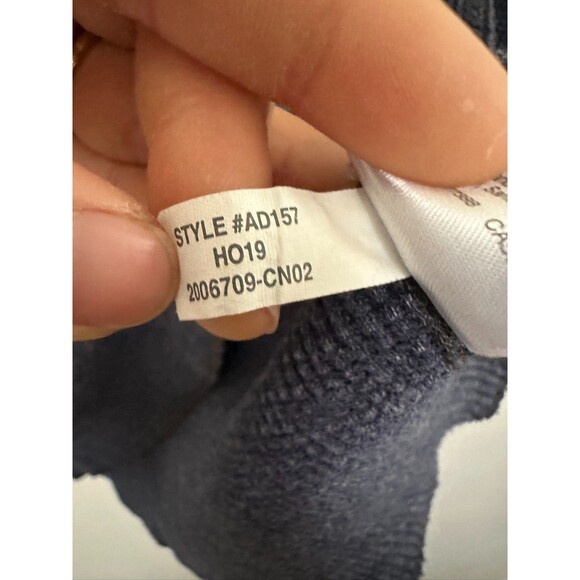 Wallace & Barnes Henley Waffle Knit Long Sleeve Sweater Top Blue Men's Medium - Picture 5 of 7